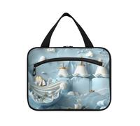 miaozhen Realismo Pirati Baby Blue kit appeso per viaggio con gancio, designer multifunzionale per gli elementi essenziali da viaggio per le donne porta cosmeticos mujer para cartera L, Realism