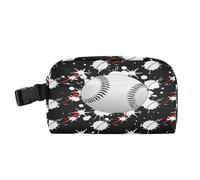 miaozhen Refrigeratori per il pranzo resistente all'acqua Scatola per il pranzo isolata mantiene il cibo caldo più fresco termico borsa per la scuola e i viaggi Nero Baseball Fire Sports bolso para