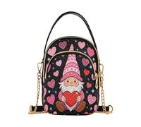 miaozhen San Valentino Gnomi Cuore Amore borsa a tracolla alla moda per le donne con multi tasche borsa per le donne in esecuzione bolso cruzado para mujer