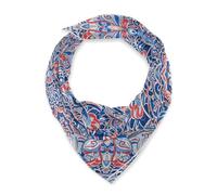 miaozhen Sciarpe eleganti di seta quadrata per le donne per l'inverno 35 '' Boho Blu e Rosso Mandala bufanda para mujer elegante