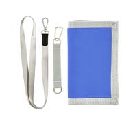 miaozhen Solido Colore Royal Blue Pure Plain billfold per le donne semplice casual billfold con cordino billetera para hombre