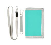 miaozhen Solido Colore Turchese Pure Plain portafogli per gli uomini clip di denaro per maschio pop portafogli colorati uomini clip di denaro con cordino cartera para hombre