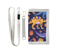 miaozhen Spooky Season Jurassic T-rex billfolds per donna minimalista casual billfolds con cordino carteras para hombres