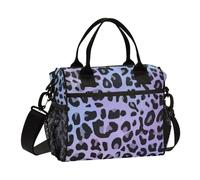 miaozhen Stampa leopardata Borse Pranzo per Ragazze Teen con Tracolla Eco-Friendly Lunch Box per Ragazze per la Scuola Materna Bolsa de lonchera para nina