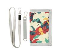 miaozhen Stile giapponese trifold tri fold portafoglio per gli uomini per la donna minimalista portafoglio casual per gli uomini con cordino cartera para hombre, Stile giapponese, 1 size