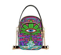 miaozhen Trippy Waves Magic Mushroom borse a tracolla alla moda con multi tasche borse da donna per le signore bolso cruzado para mujer