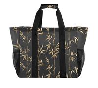 miaozhen Utility Totes William Morris Gold Black Pieghevole Tela Impermeabile