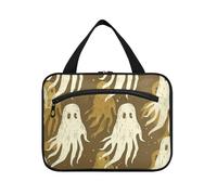 miaozhen Vecchio stile unico oro appeso cosmetici borse da viaggio per le donne con gancio, design compatto per papà bolso para maquillaje de mujer L, vecchio stile Unico Oro, moderno