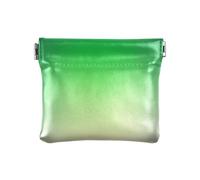 miaozhen Verde Gradiente Arte Moderna Delle Donne Piccola Borsa Cambiamento In Pelle Unico Card Key Organizer per Gli Uomini Donne Viaggio bolsitas para, Arte moderna sfumata verde, 1 size