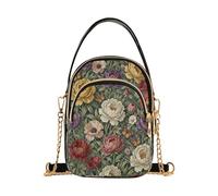 miaozhen Vintage vittoriano rosa viola floreale alla moda borse a tracolla con multi tasche borse a mano per le donne per le madri bolso cruzado para mujer