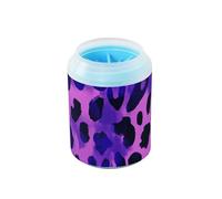 miaozhen Viola Nero Leopardo Riutilizzabile Zampa Rondella con Morbido Massaggio Spazzola Animali Domestici Bagno Spazzola per Cani di Piccola Media e Gatti cepillos para Perros