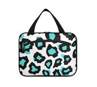 miaozhen Vleopard Spots appeso grande capacità cosmetici da viaggio con gancio, moda designer per i viaggiatori porta cosmeticos mujer para cartera L, Macchie Vleopard, moderno