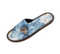 miaozhen Washpainting Zucca Bambino Blu Spa Doccia Pantofole Indoor ed Outdoor Portatile Leggero para Personalizar Camera Da Letto Slipper Viaggio Aereo Hotel pantuflas para hombre, Washpainting Zucca