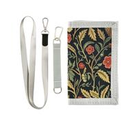 miaozhen William Morris Design Bird clip portafoglio per gli uomini per maschio pop robusto clip portafoglio uomo con cordino billetera para hombre