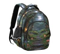 miaozhen Zainetto casual per bambini 3d Moonlit Foreste incantate Fungo, 3d | per bambini adolescenti adolescenti viaggi Daypacks mochila para mujeres