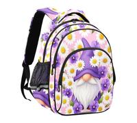 miaozhen Zainetto scuola bambini viola margherite primavera ragazze carino | per bambini ragazzi ragazzi viaggi Daypacks mochila para nina