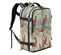 miaozhen Zaino Borsa da viaggio per uomo 20L | Resistente all'acqua Borsa Leggera Per La Scuola Colorato Uccelli Rossi Uccelli Viaggi Essenziali Per Le Donne Lavoro