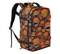 miaozhen Zaino da donna 15.6 borsa per laptop per donne lavoro 20L | Design pulito College Computer Bag Arancione Fuoco Demone mostri Gothic Laptop Bag 16 Pollice Per Aerei mochila de viaje