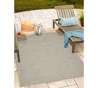 Mia's Teppiche Adora - tappeto moderno, stile boho, adatto per uso interno ed esterno, soprattutto piatto, ideale per cucina e sala da pranzo, beige-grigio, 120x160cm