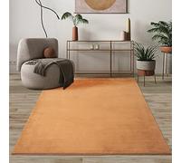 Mia's Teppiche Comfort Tappeto moderno a pelo corto, lato inferiore antiscivolo, lavabile fino a 30 gradi, morbidissimo, effetto pelliccia, Terra, 120 x 160 cm