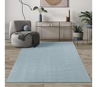 Mia's Teppiche Comfort Tappeto moderno a pelo corto, lato inferiore antiscivolo, lavabile fino a 30 gradi, morbidissimo, effetto pelliccia, Blu, 160 x 220 cm