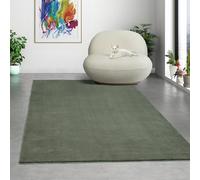 Mia's Teppiche Comfort Tappeto moderno a pelo corto, lato inferiore antiscivolo, lavabile fino a 30 gradi, morbidissimo, effetto pelliccia, Foresta, 200 x 280 cm
