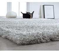 Mias Teppiche Fiona - Tappeto per soggiorno, camera da letto, 160 x 230 cm, argento
