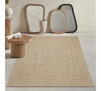 Mias Teppiche Kinsley - Tappeto robusto per interni ed esterni, effetto iuta naturale, resistente alle intemperie, adatto per terrazza e giardino