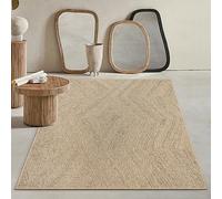 Mias Teppiche Kinsley - Tappeto robusto per interni ed esterni, effetto iuta naturale, resistente alle intemperie, adatto per terrazza e giardino
