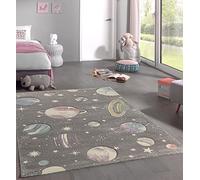 Mia's Teppiche Kira tappeto per bambini - design planetario, 140x200 cm