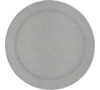 Mia's Teppiche "Lara - Tappeto per Esterni, per balconi, terrazze e Giardini d'inverno, Resistente alle intemperie, ai Raggi UV, a Trama Piatta, Grigio, 120 x 120 cm