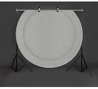 Mia's Teppiche "Lara - Tappeto per Esterni, per balconi, terrazze e Giardini d'inverno, Resistente alle intemperie, ai Raggi UV, a Trama Piatta, Grigio, 160 x 160 cm