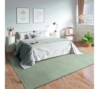 Mia's Teppiche Olivia per soggiorno/camera da letto - lavabili - 120 cm Rotondo, Verde