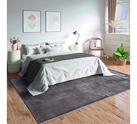 Mia's Teppiche Olivia per soggiorno/camera da letto - lavabili - 120x160 cm, Grigio Scuro