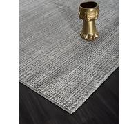 Mia's Teppiche Tappeto moderno per soggiorno, camera da letto e corridoio, Grigio-D3, 120 x 170 cm