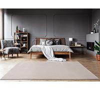 Mia's Teppiche Teppiche Bella Tappeto per soggiorno, a pelo lungo, 60 x 90 cm, colore beige