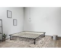 Talamo Italia Letto Matrimoniale Olga, Rete Ortopedica a doghe, 100% Made in Italy, Cm 160x190h30, Antracite