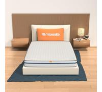 MiaSuite MATERASSO ALLA FRANCESE MATRIMONIALE MEMORY FOAM 140X190 ALTEZZA 22 CM ORTOPEDICO TRASPIRANTE EASY