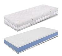 Miasuite Materasso Fuori Misura Singolo in Memory Foam e Lattice 90X200 Alto 25 cm con Rivestimento Aloe Vera Anallergico Ed Antiacaro con Fascia 3Space Traspirante, Materasso Sfoderabile con Memory