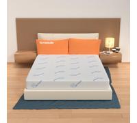 MiaSuite Materasso Sfoderabile, misura 140x200cm, alto 22 cm, Rivestimento PureByHeiq antiodore e antistatico - Indeformabile, Ortopedico. Harlem