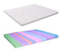 AILIME SRL Topper in Memory Foam Matrimoniale 170X190 CM Alto 5 CM SFODERABILE in Aloe Vera Dispositivo Medico