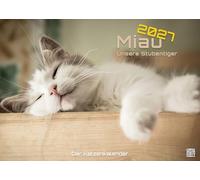 Miau - Unsere Stubentiger - Der Katzenkalender - 2027 - Kalender DIN A2: Der Wandkalender mit den schönsten Katzen-Motiven für das Jahr 2027 im extragroßen Format DIN A2 (ca. 60 x 42 cm)!