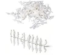 Miayical 100 pezzi Scala 1: 100 Personaggi in Miniatura per Modellismo,Model Figure di Persone Non Dipinte,Mini Figure Diorama Figurine di Persone,Personaggi in Miniatura per Modellismo