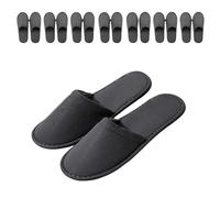 Miayical Pantofole Monouso per Uomo e Donna,Ciabatte Monouso Ospiti,Pantofole Hotel Chiuse,Ciabatte Ospiti con Suola Antiscivolo per Albergo Casa Viaggio Bagno,Taglia Unica,Grigio,8 Coppia,28 * 11cm