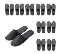 Miayical Set Pantofole Ospiti Unisex,Pantofole Usa e Getta Ospiti Antiscivolo,Adatto per Case,Hotel,Saloni di Bellezza,Centri Sanitari,Cliniche,ecc.Unisex,Grigio,Taglia Unica,10 Coppia,28 * 11cm