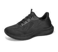 MiaZane Scarpe Running Uomo per Collo Piede Alto Larghezza Regolabile Mesh Traspirante Leggere Suola Eva Ammortizzata,Nero,42 EU