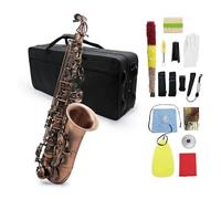 Mib Mi Bemolle Sassofono Contralto Professionale Bronzo Rosso Bend Sax Key Carve Pattern Con Custodia Accessorio Per Sax