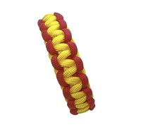 MIBANDERA Bracciale Bandiera Spagna Uomo Donna Bracciale Spagna Corda Intrecciata. Bracciale pelle tessuto Spagna con chiusura., Talla única, Cotone, Nessuna pietra preziosa