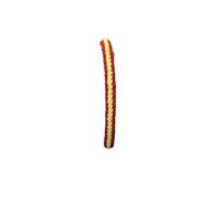 MIBANDERA Bracciale intrecciato in pelle con colori della bandiera della Spagna, regolabile., Ajustable, Tessuto, Nessuna pietra preziosa