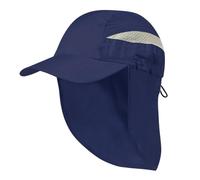 MIBANDERA Cappellino con Protezione Collo-Nuda per Trekking, Montagna ed Escursionismo - Chiusura Regolabile in Microfibra - Berretto da Uomo e Donna